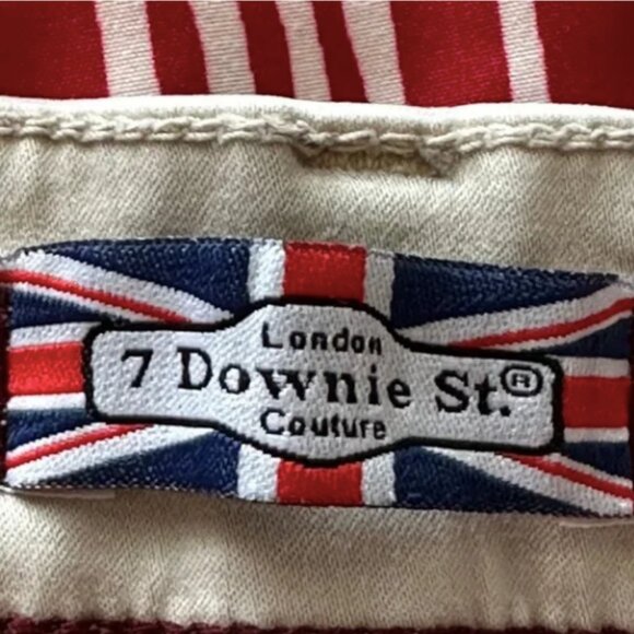 7 Downie St. Men's Oatmeal Shorts Size 36 9" Tapered Shorts - Picture 5 of 7